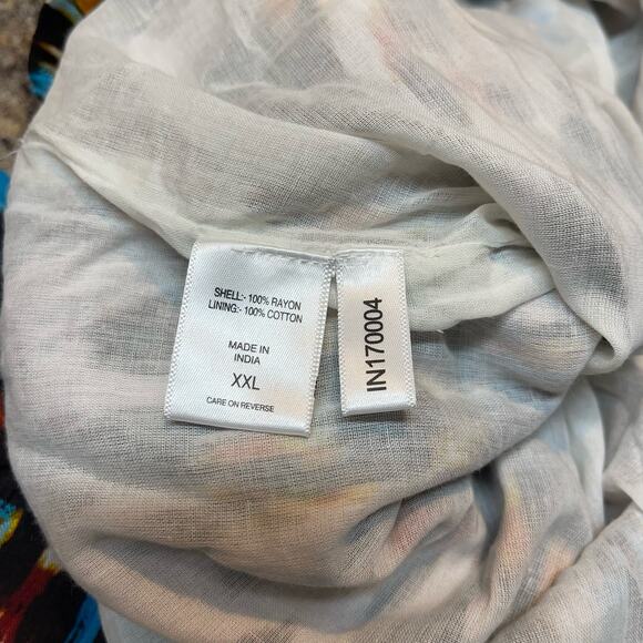 NWT NY&C Shorts Pull On Boho Festival Eclectic Maximalist Vacation Statement XXL - Picture 3 of 4